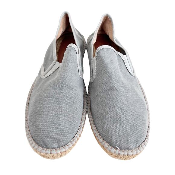 Viscata Barcelona Gray Espadrille Flats Sz 45 Sz 12 - Picture 4 of 10